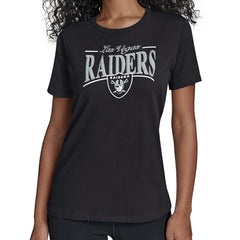 Starter Women's Arch Stripe T-Shirt - Las Vegas Raiders T-shirts