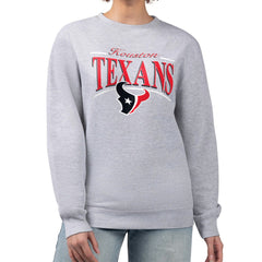 Starter Women's Arch Stripe Fleece Pullover Sweatshirt - Houston Texans Pullover