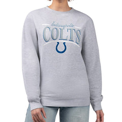 Starter Women's Arch Stripe Fleece Pullover Sweatshirt - Indianapolis Colts Pullover