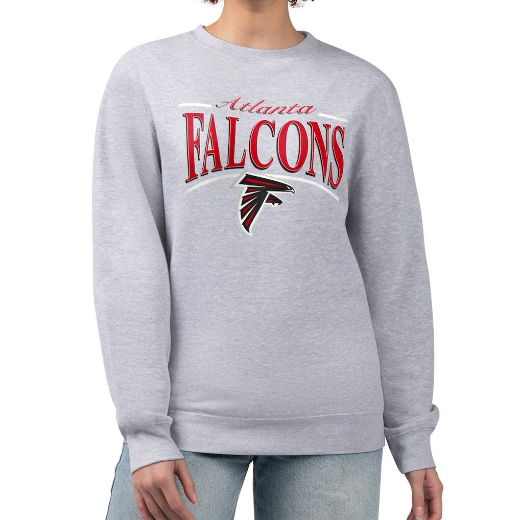 Starter Women's Arch Stripe Fleece Pullover Sweatshirt - Atlanta Falcons Pullover