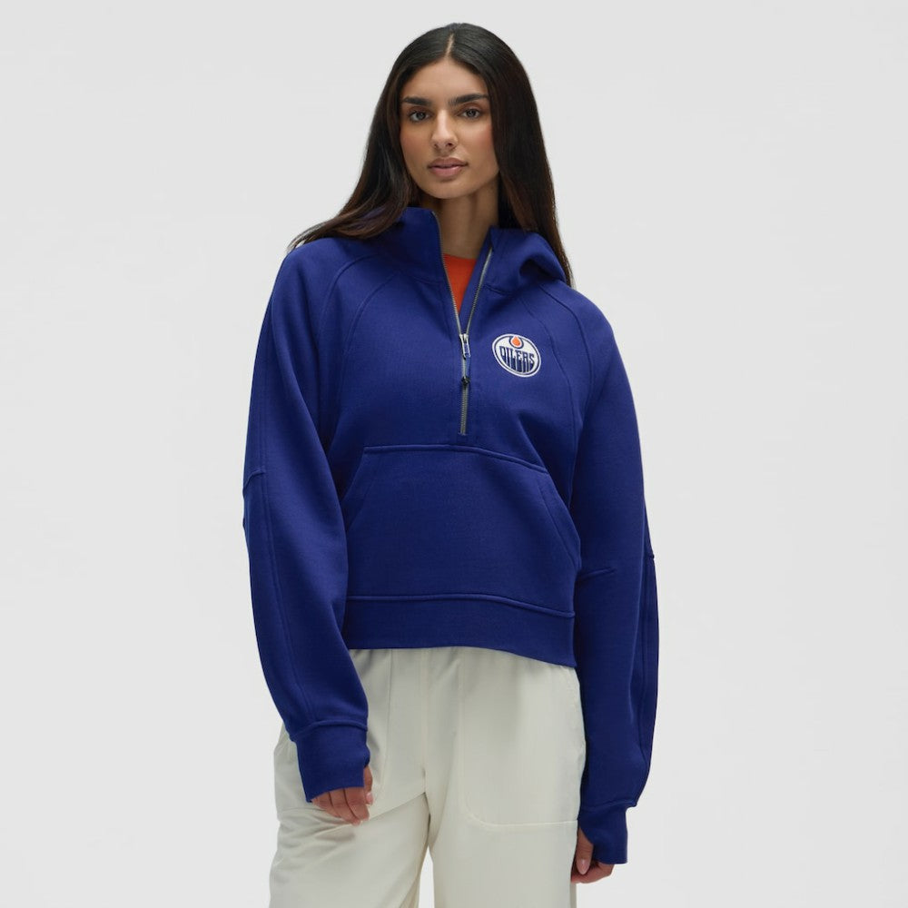 NHL Edmonton Oilers lululemon Women's Scuba Oversized Half-Zip Hoodie