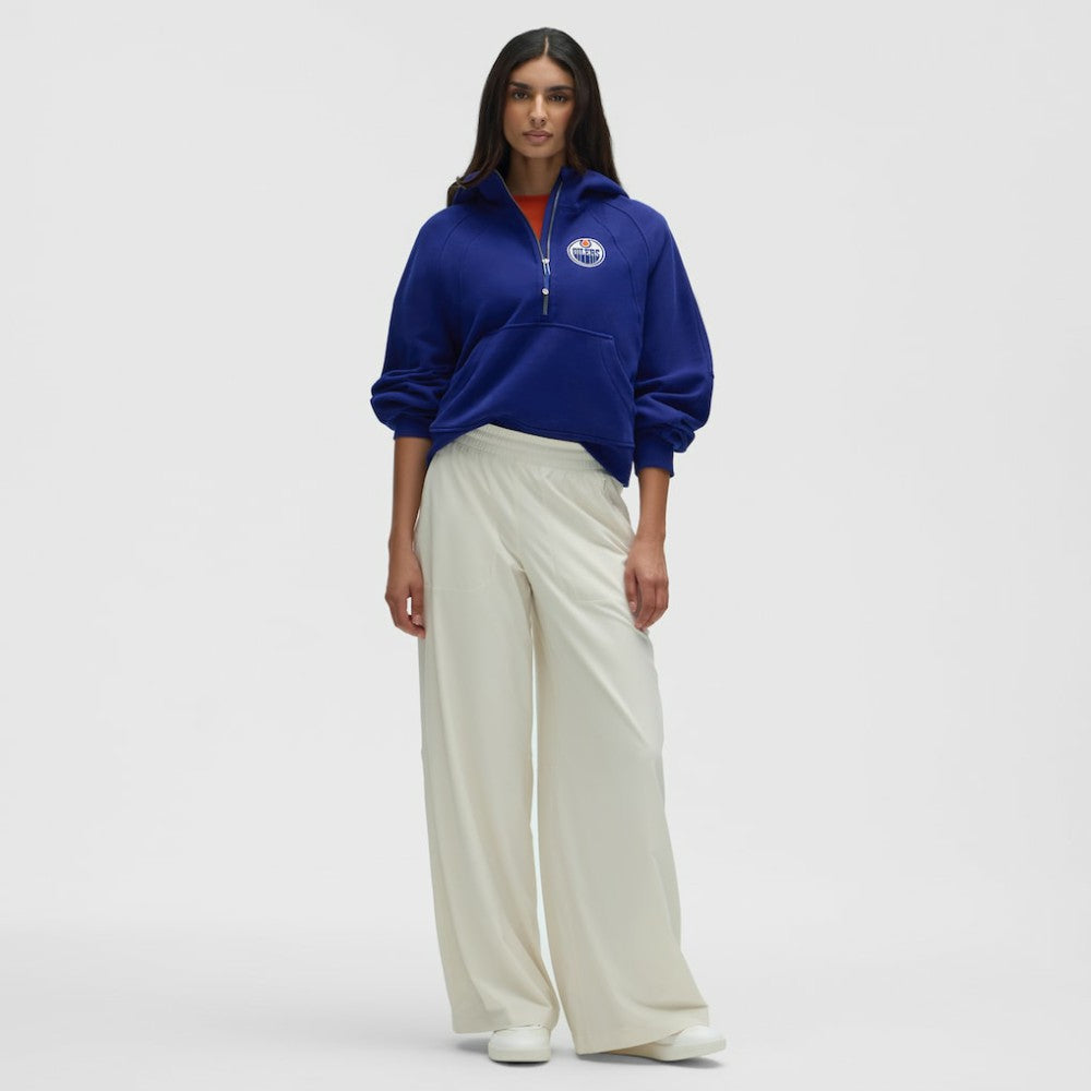 NHL Edmonton Oilers lululemon Women's Scuba Oversized Half-Zip Hoodie