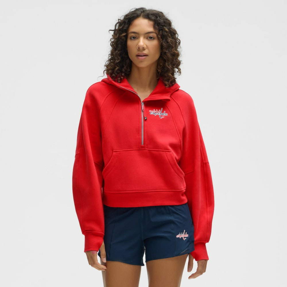 NHL Washington Capitals lululemon Women's Scuba Oversized Half-Zip Hoodie