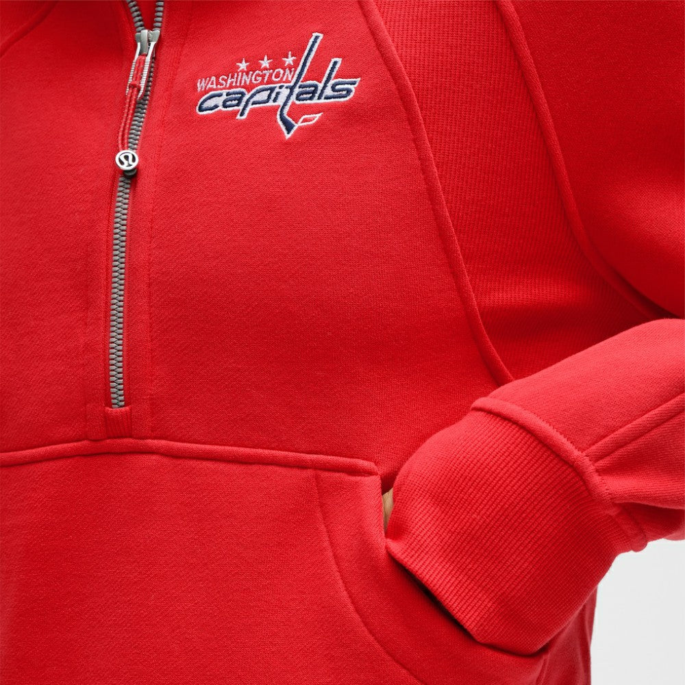 NHL Washington Capitals lululemon Women's Scuba Oversized Half-Zip Hoodie