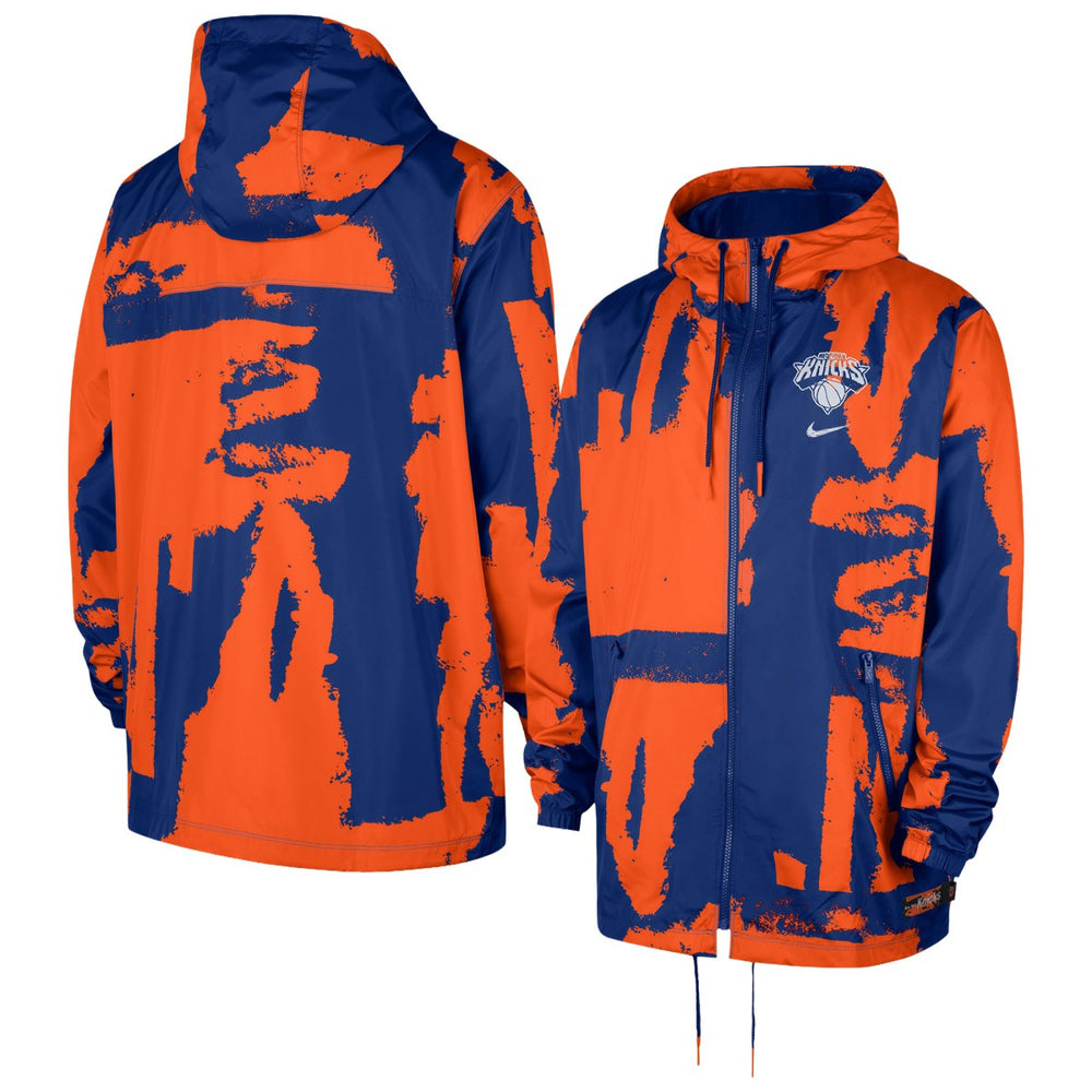 Nike New York Knicks Courtside Club Premium Woven Full-Zip Hooded Jacket