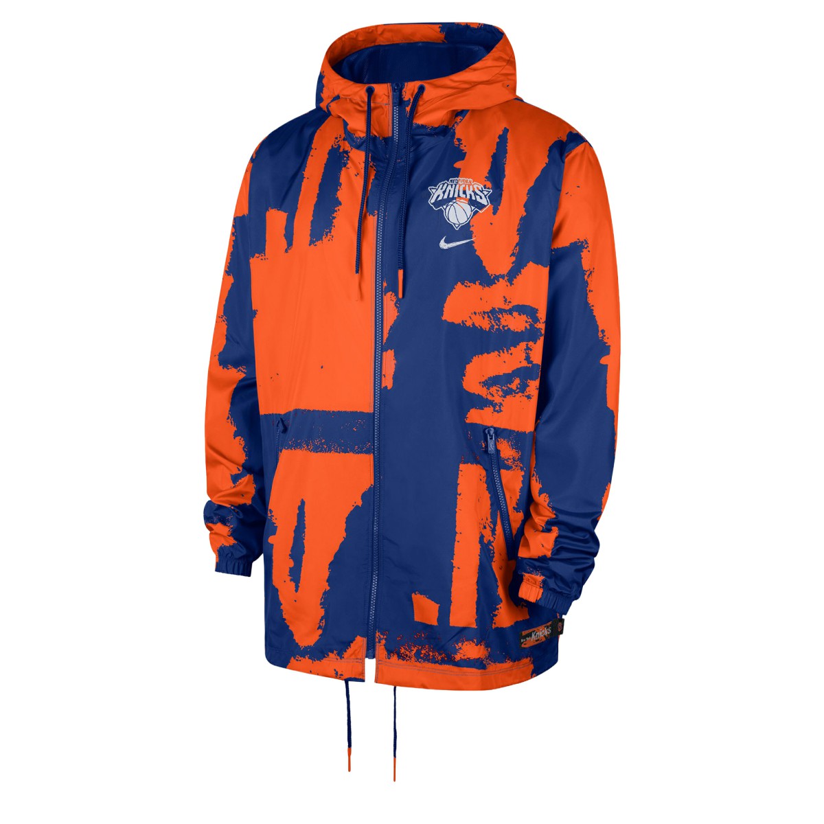 Nike New York Knicks Courtside Club Premium Woven Full-Zip Hooded Jacket