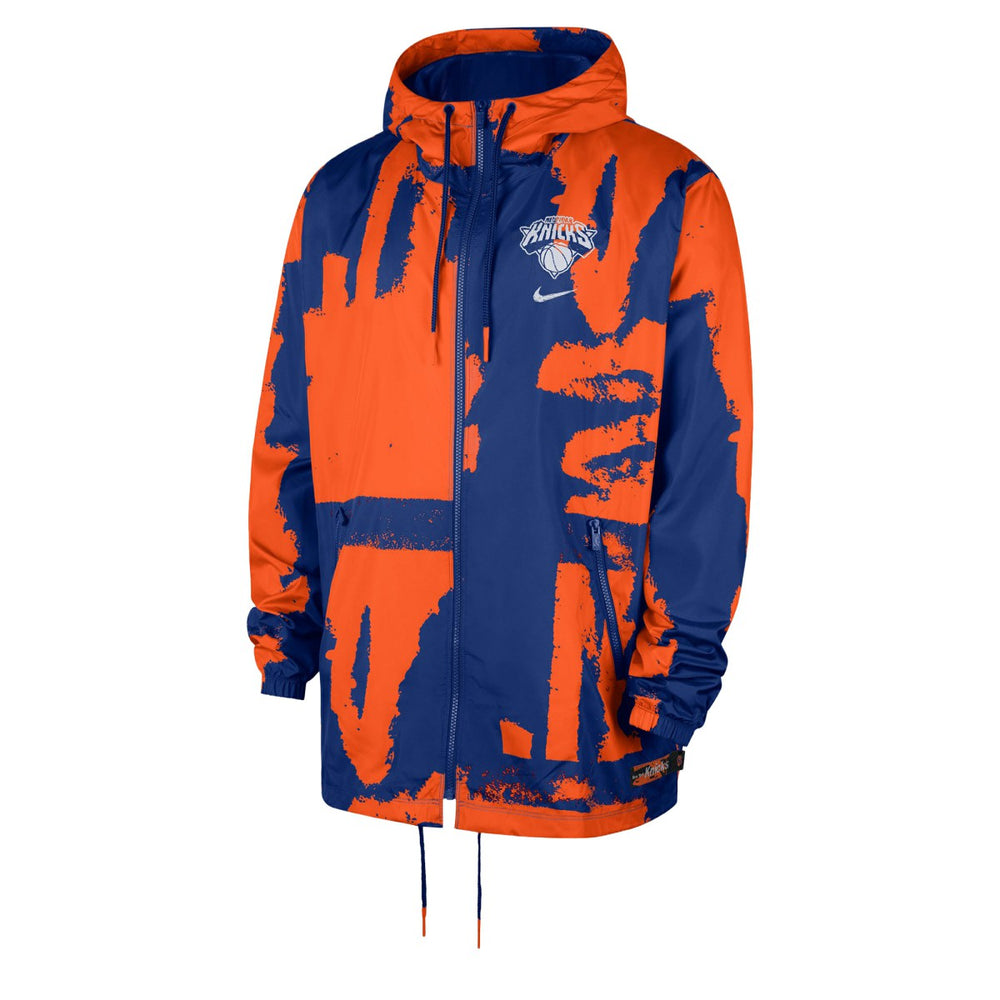 Nike New York Knicks Courtside Club Premium Woven Full-Zip Hooded Jacket