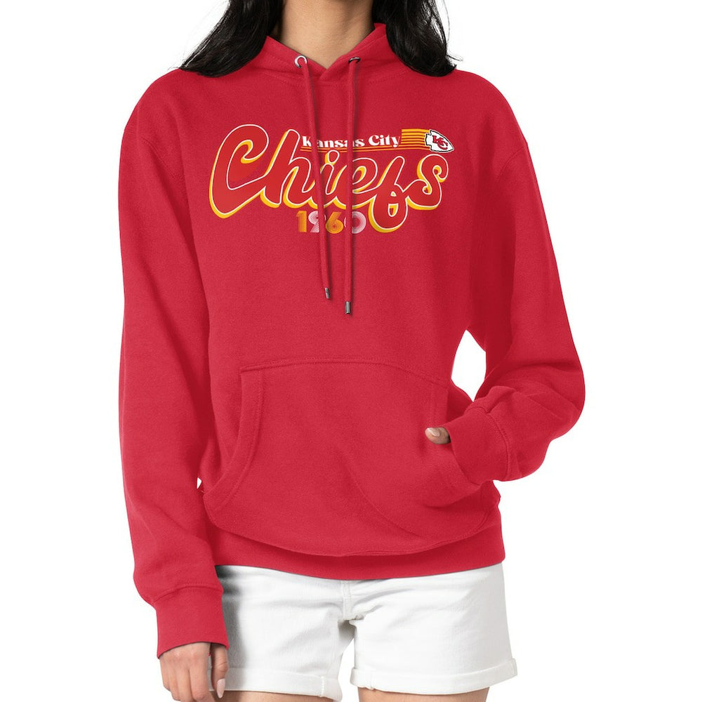Starter Women's Groovy Script Pullover Hoodie - Kansas City Chiefs Hoodies