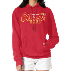 Starter Women's Groovy Script Pullover Hoodie - Kansas City Chiefs Hoodies