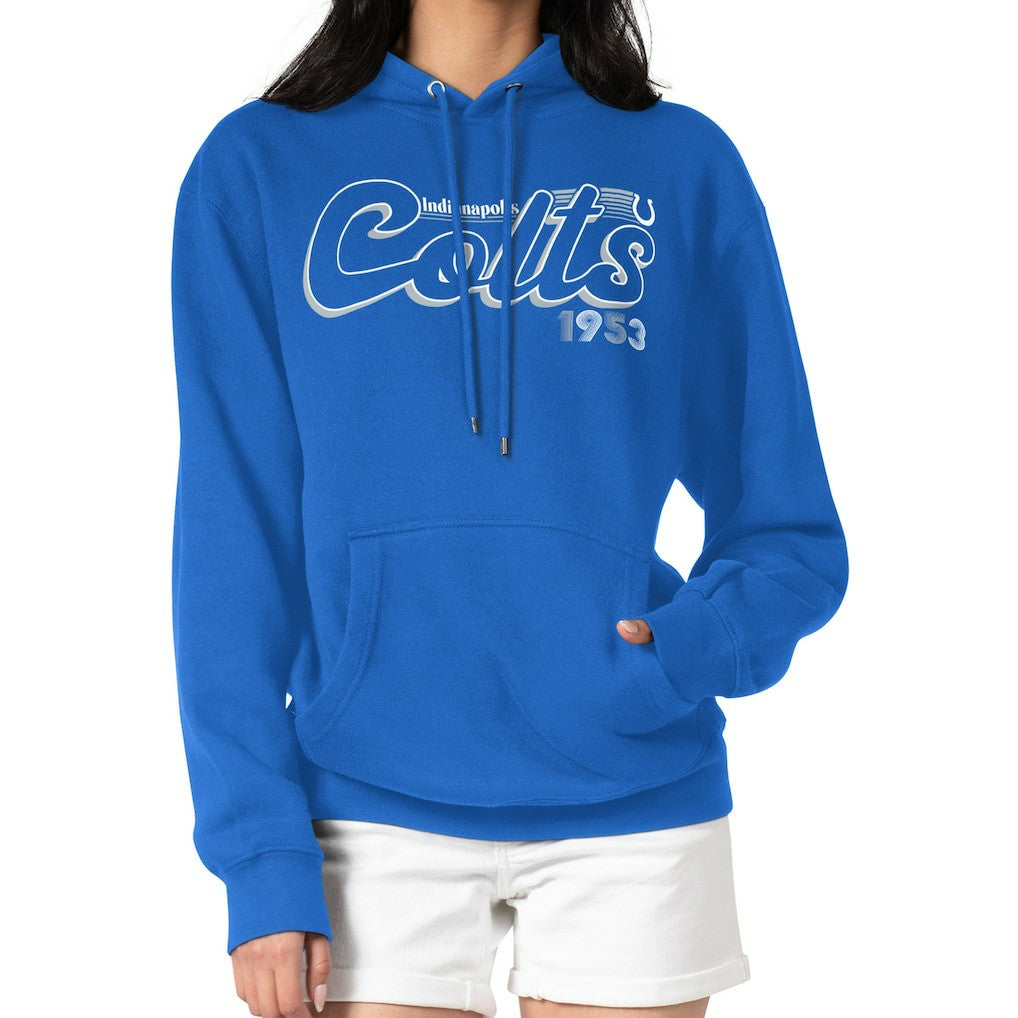 Starter Women's Groovy Script Pullover Hoodie - Indianapolis Colts Hoodies