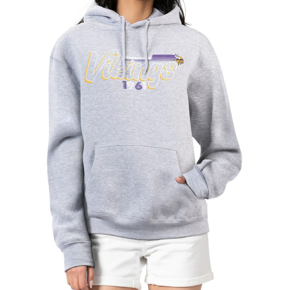 Starter Women's Groovy Script Pullover Hoodie - Minnesota Vikings Hoodies