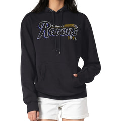 Starter Women's Groovy Script Pullover Hoodie - Baltimore Ravens Hoodies
