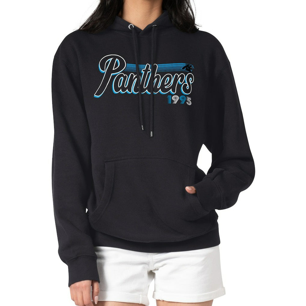 Starter Women's Groovy Script Pullover Hoodie - Carolina Panthers Hoodies