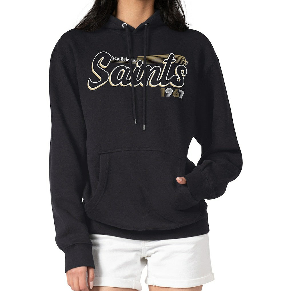 Starter Women's Groovy Script Pullover Hoodie - New Orleans Saints Hoodies