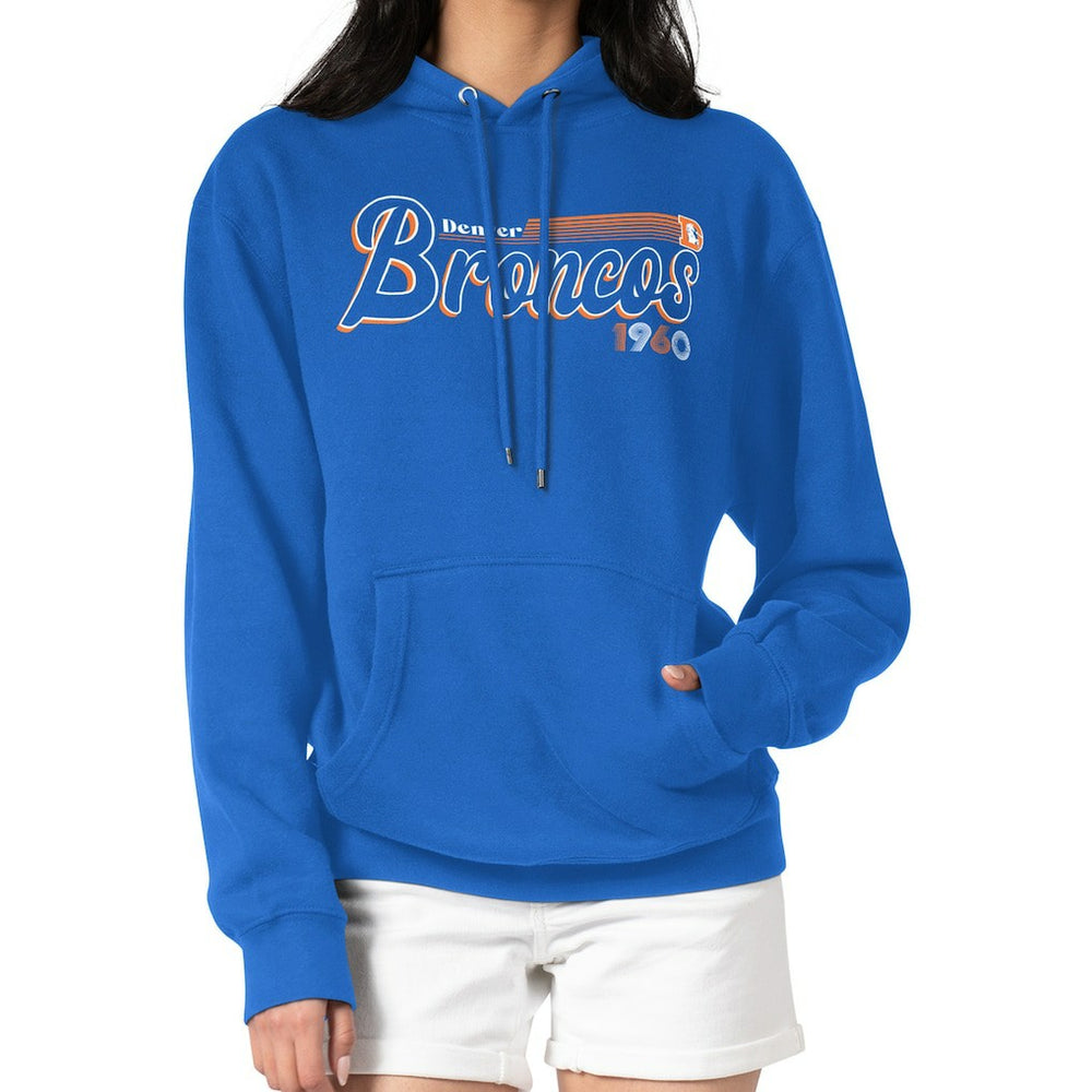 Starter Women's Groovy Script Pullover Hoodie - Denver Broncos Hoodies