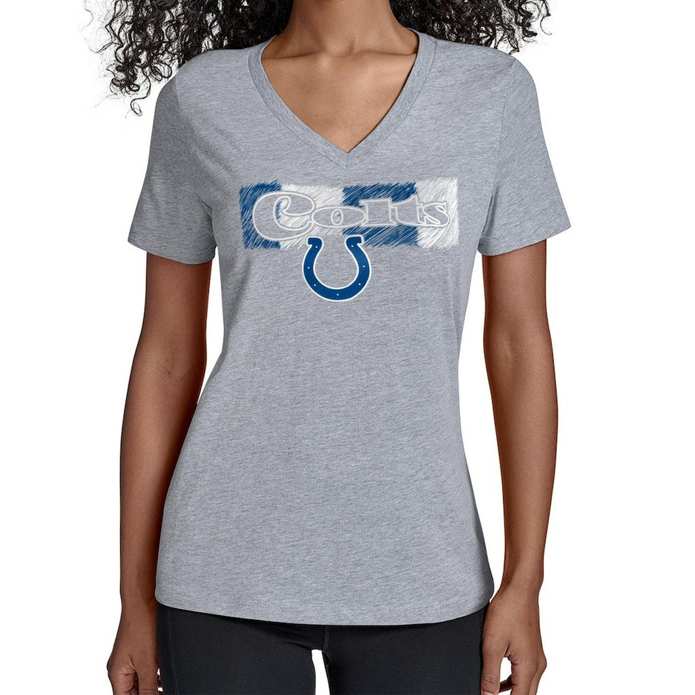 Starter Women's Color Shading V-Neck T-Shirt - Indianapolis Colts T-shirts