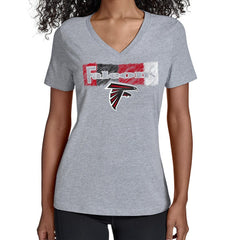Starter Women's Color Shading V-Neck T-Shirt - Atlanta Falcons T-shirts