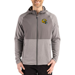 Cutter & Buck Peshastin Eco Fleece Recycled Raglan Full-Zip Tri-Blend Hybrid Jacket - Green Bay Packers Jackets