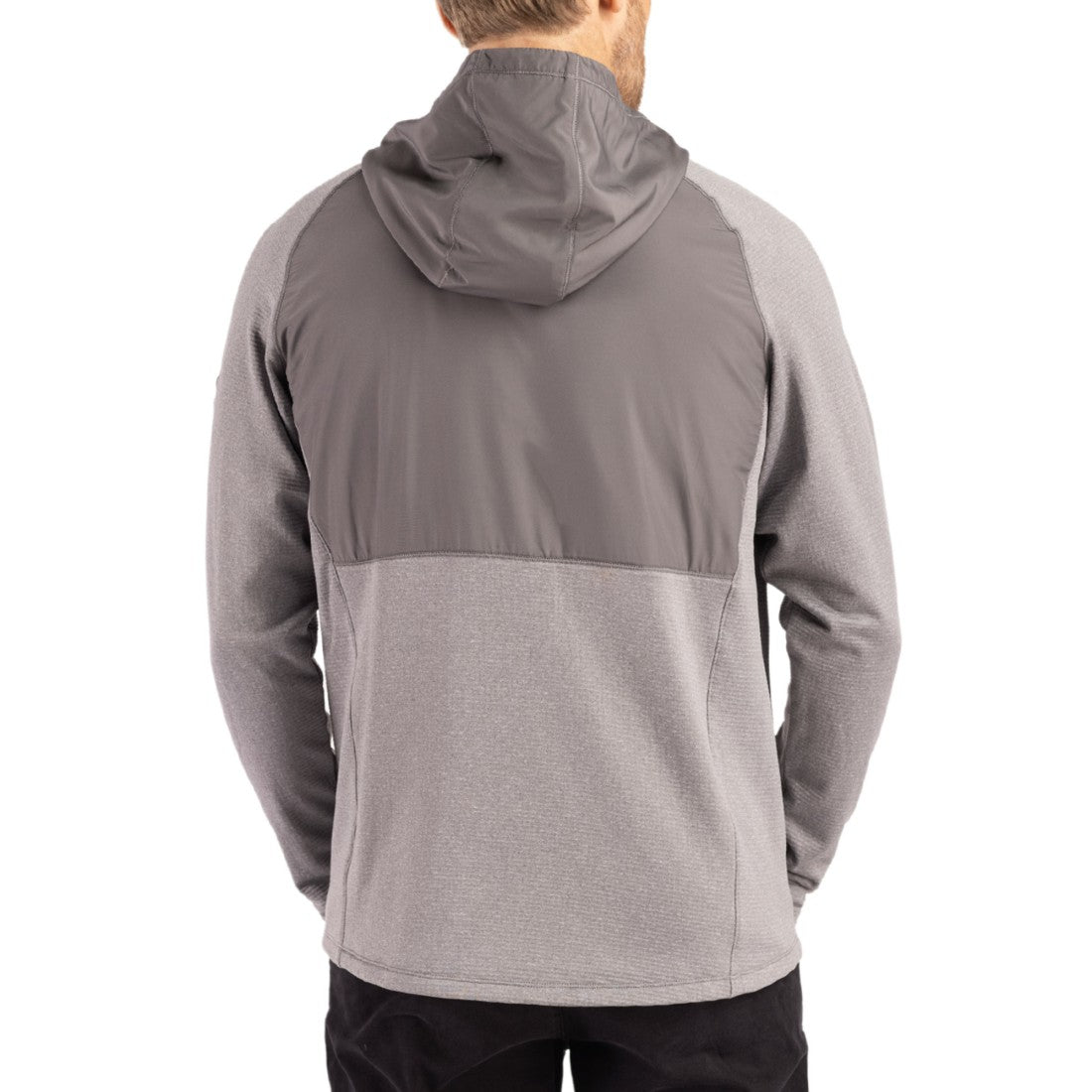 Cutter & Buck Peshastin Eco Fleece Recycled Raglan Full-Zip Tri-Blend Hybrid Jacket - Green Bay Packers Jackets