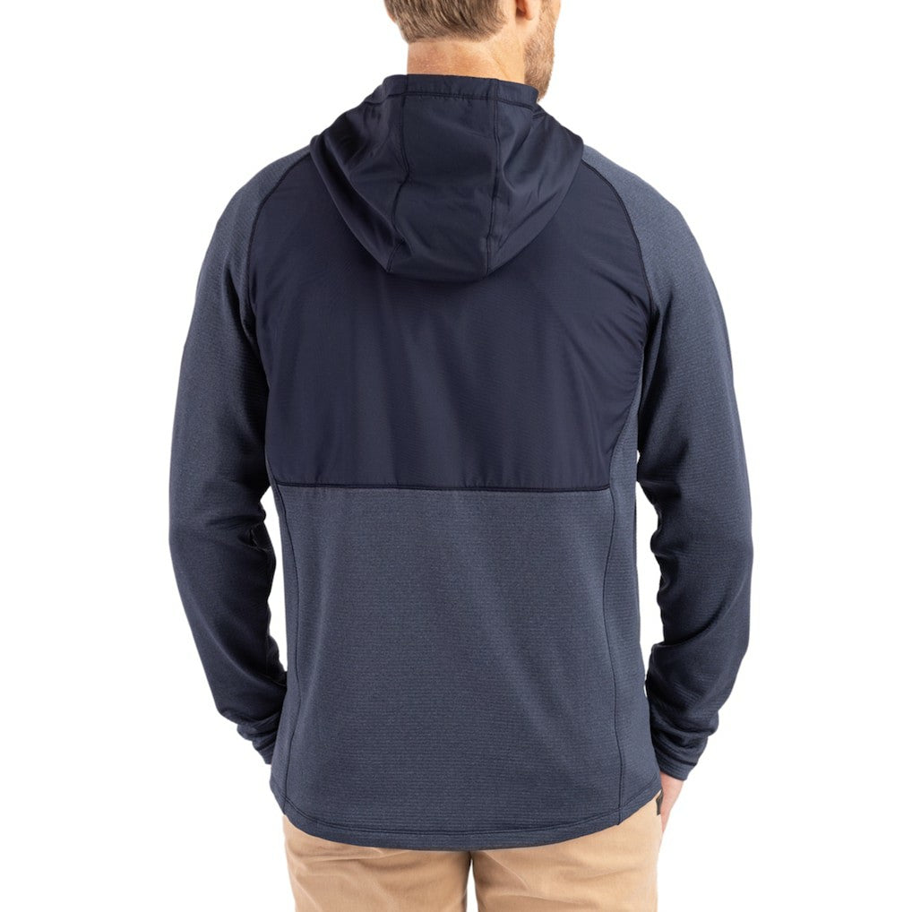 Cutter & Buck Peshastin Eco Fleece Recycled Raglan Full-Zip Tri-Blend Hybrid Jacket - New England Patriots Jackets