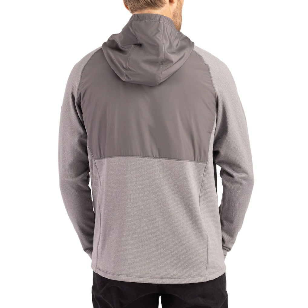 Cutter & Buck Peshastin Eco Fleece Recycled Raglan Full-Zip Tri-Blend Hybrid Jacket - New England Patriots Jackets