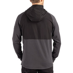 Cutter & Buck Peshastin Eco Fleece Recycled Raglan Full-Zip Tri-Blend Hybrid Jacket - Baltimore Ravens Jackets