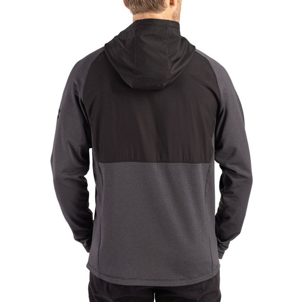 Cutter & Buck Peshastin Eco Fleece Recycled Raglan Full-Zip Tri-Blend Hybrid Jacket - Pittsburgh Steelers Jackets