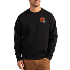Cutter & Buck Helmet Roam Recycled Raglan Pullover Sweatshirt - Cleveland Browns Pullover
