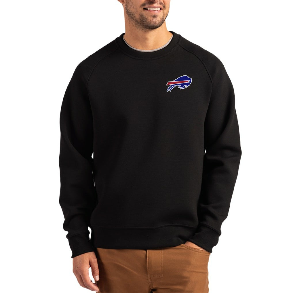 Cutter & Buck Primary Logo Roam Recycled Raglan Pullover Sweatshirt - Buffalo Bills Pullover