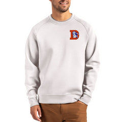 Cutter & Buck Throwback Roam Recycled Raglan Pullover Sweatshirt - Denver Broncos Pullover
