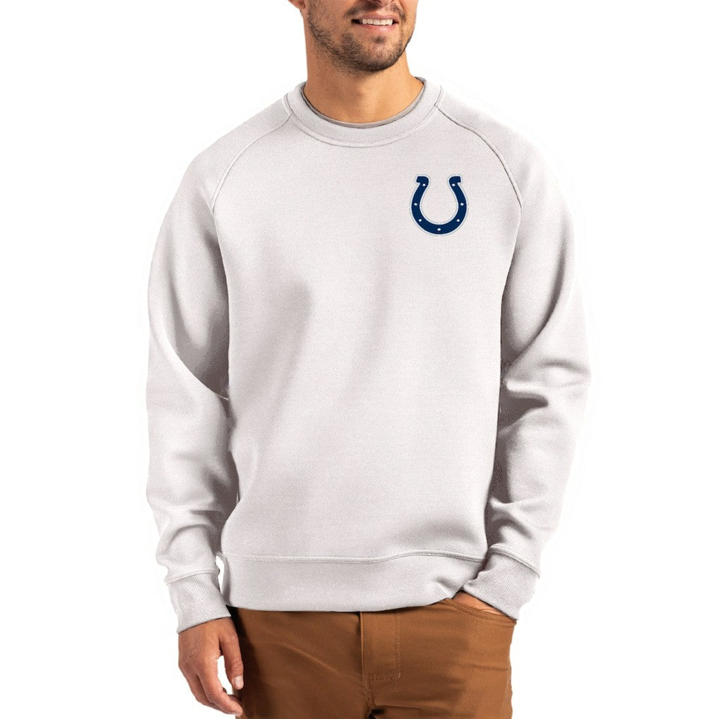 Cutter & Buck Primary Logo Roam Recycled Raglan Pullover Sweatshirt - Indianapolis Colts Pullover