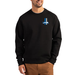 Cutter & Buck Throwback Roam Recycled Raglan Pullover Sweatshirt - Detroit Lions Pullover