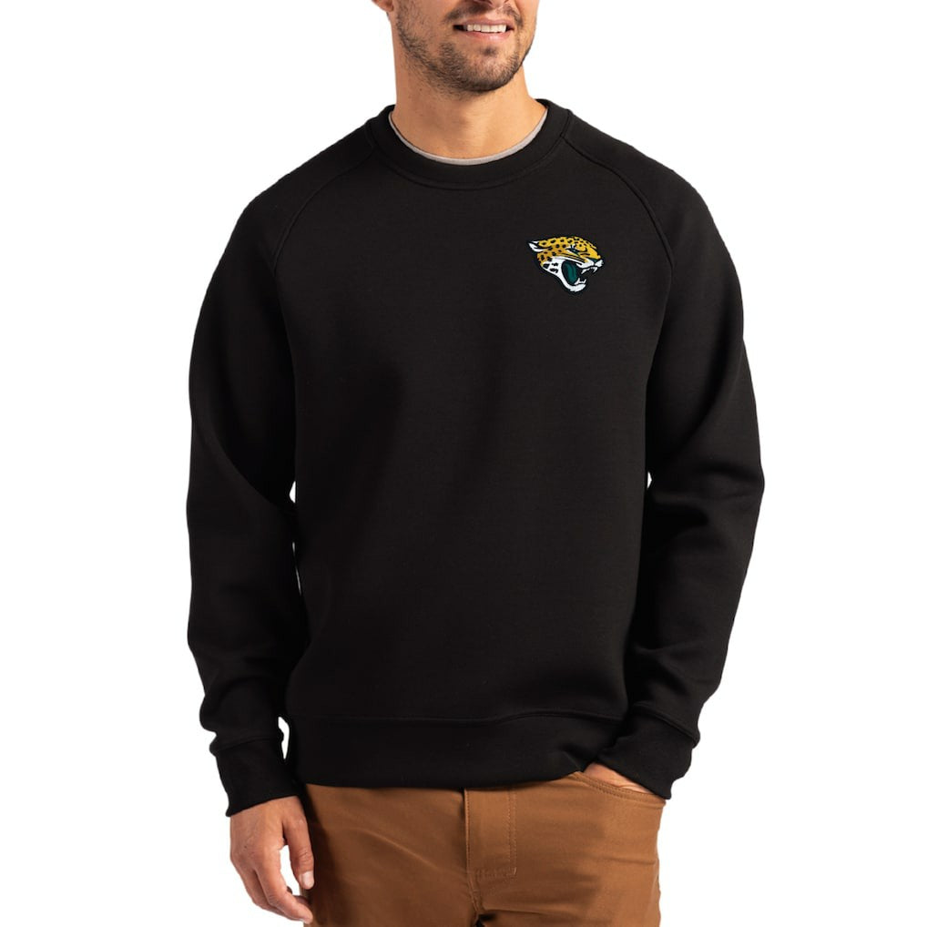 Cutter & Buck Primary Logo Roam Recycled Raglan Pullover Sweatshirt - Jacksonville Jaguars Pullover