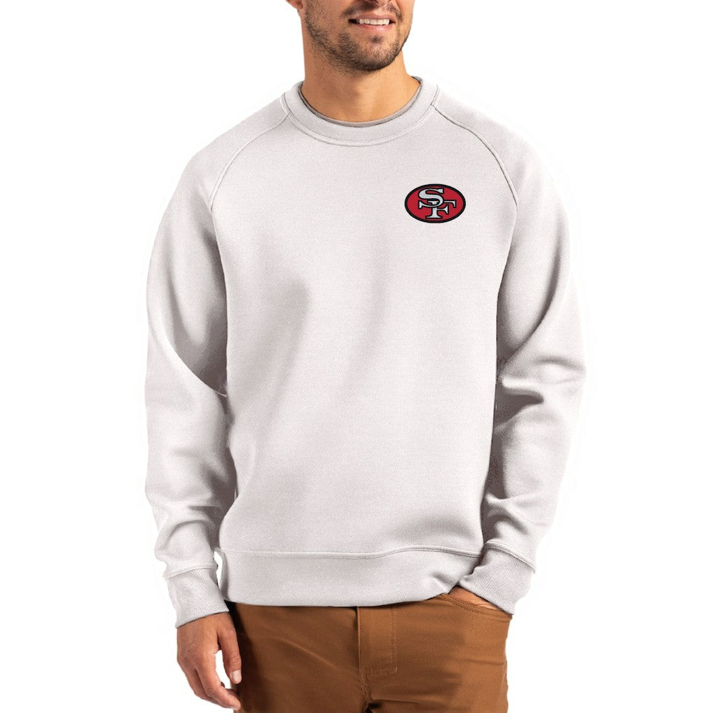 Cutter & Buck Throwback Roam Recycled Raglan Pullover Sweatshirt - San Francisco 49ers Pullover