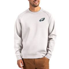 Cutter & Buck Primary Logo Roam Recycled Raglan Pullover Sweatshirt - Philadelphia Eagles Pullover