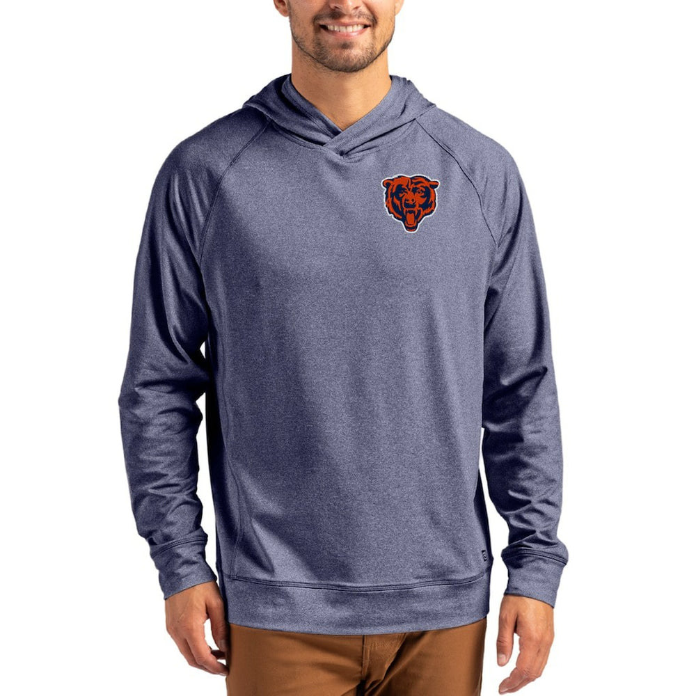 Cutter & Buck Adapt Knit Recycled Raglan Pullover Hoodie - Chicago Bears Hoodies