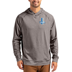 Cutter & Buck Adapt Historic Knit Recycled Raglan Pullover Hoodie - Detroit Lions Hoodies