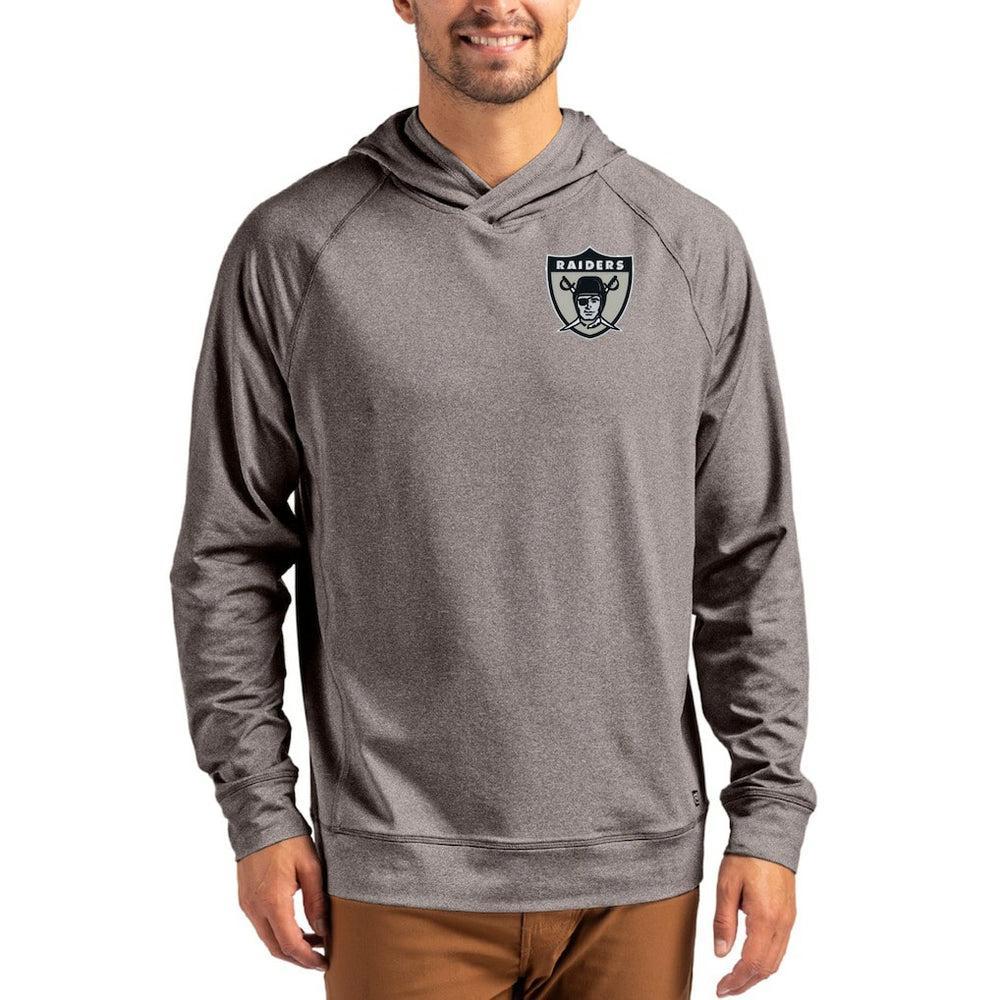 Cutter & Buck Adapt Knit Recycled Raglan Pullover Hoodie - Las Vegas Raiders Hoodies