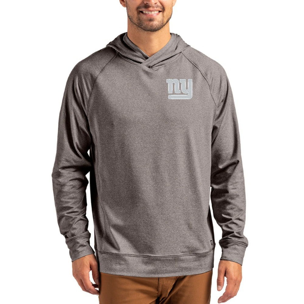 Cutter & Buck Adapt Knit Recycled Raglan Pullover Hoodie - New York Giants Hoodies