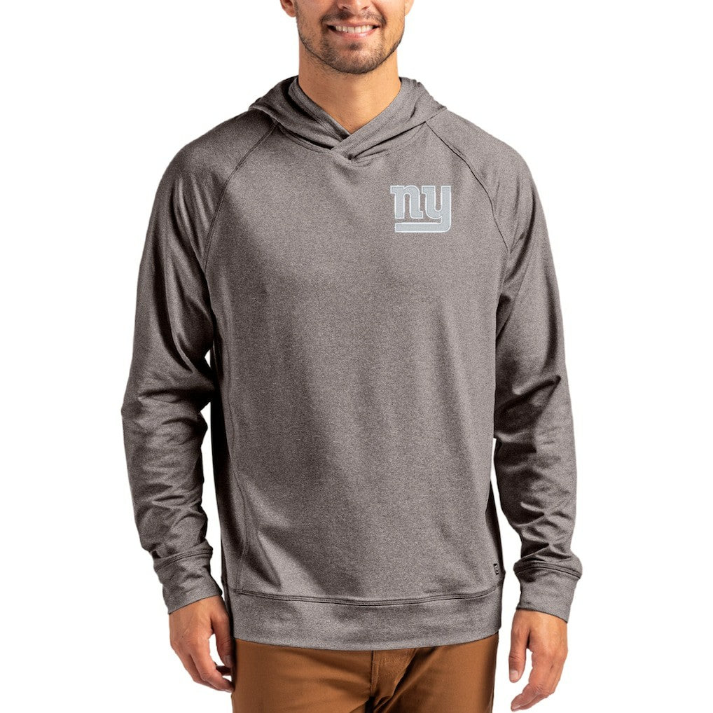 Cutter & Buck Adapt Knit Recycled Raglan Pullover Hoodie - New York Giants Hoodies