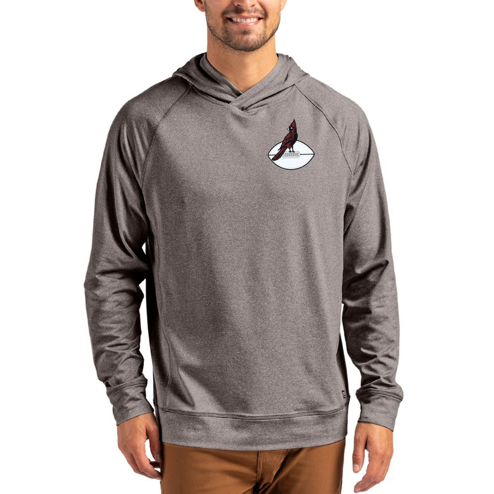Cutter & Buck Adapt Historic Knit Recycled Raglan Pullover Hoodie - Arizona Cardinals Hoodies