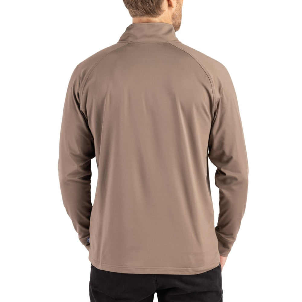 Cutter & Buck Adapt Eco Knit Stretch Recycled Quarter-Zip Pullover - Detroit Lions Pullover