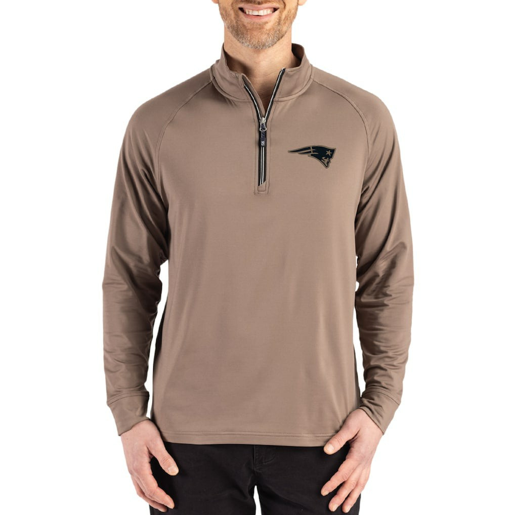 Cutter & Buck Adapt Eco Knit Stretch Recycled Quarter-Zip Pullover - New England Patriots Pullover