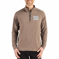 Cutter & Buck Adapt Eco Knit Stretch Recycled Quarter-Zip Pullover - New York Giants Pullover