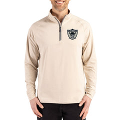 Cutter & Buck Adapt Eco Knit Stretch Recycled Quarter-Zip Pullover - Las Vegas Raiders Pullover