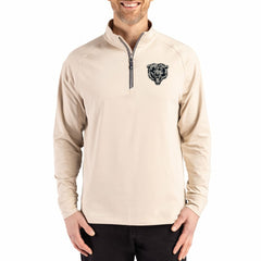 Cutter & Buck Adapt Eco Knit Stretch Recycled Quarter-Zip Pullover - Chicago Bears Pullover
