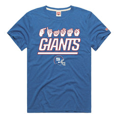 Homage Unisex NFL ASL Collection by Love Sign Tri-Blend T-Shirt - New York Giants T-shirts