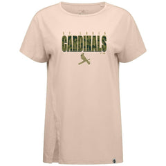 Khaki St. Louis Cardinals Levelwear Women's Influx Protect W T-Shirt