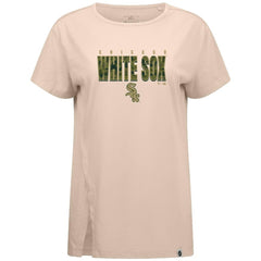 Khaki Chicago White Sox Levelwear Women's Influx Protect W T-Shirt