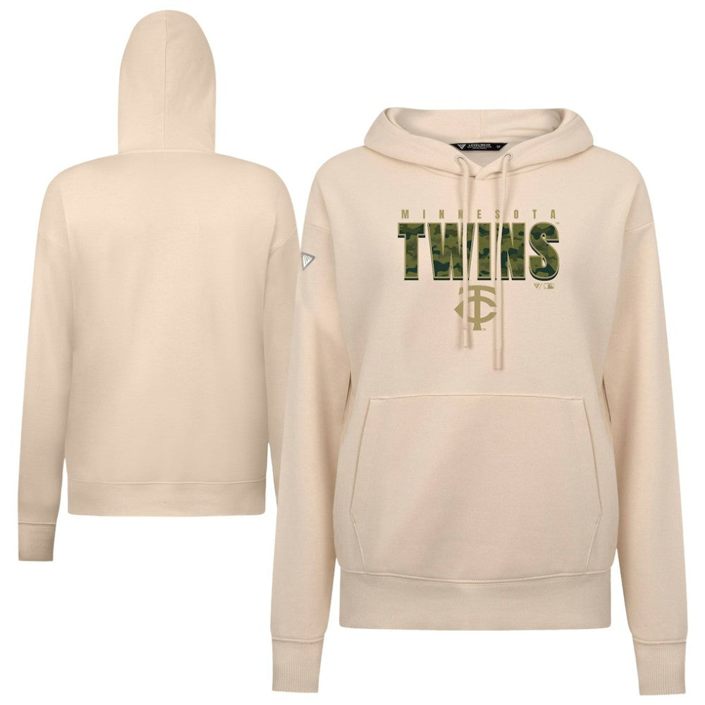 Khaki Minnesota Twins Levelwear Women's Adorn Protect W Pullover Hoodie
